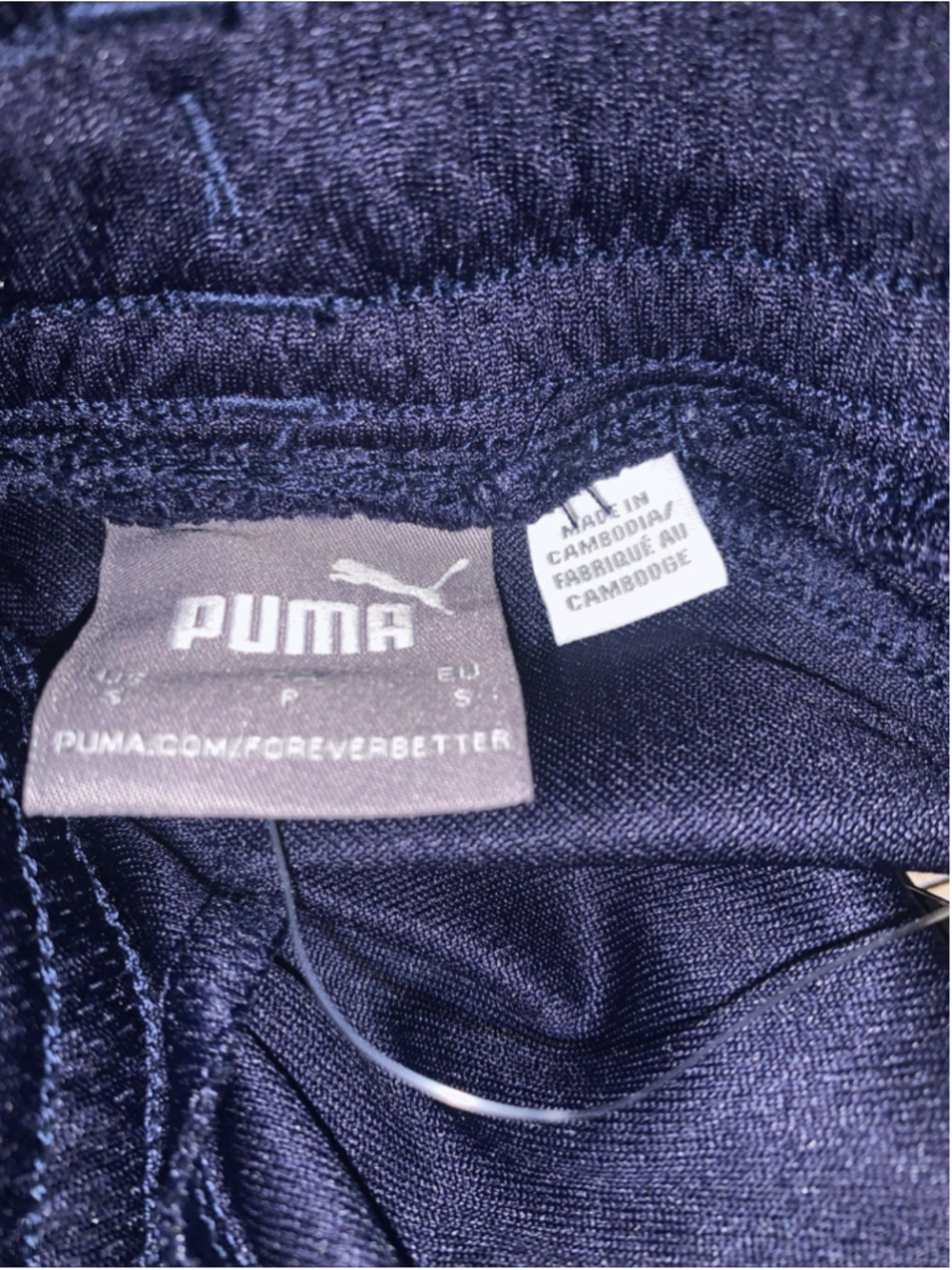 Puma Mens Regular Fit Moisture-Wicking Mesh 10" Shorts Navy Blue S - Picture 14 of 16